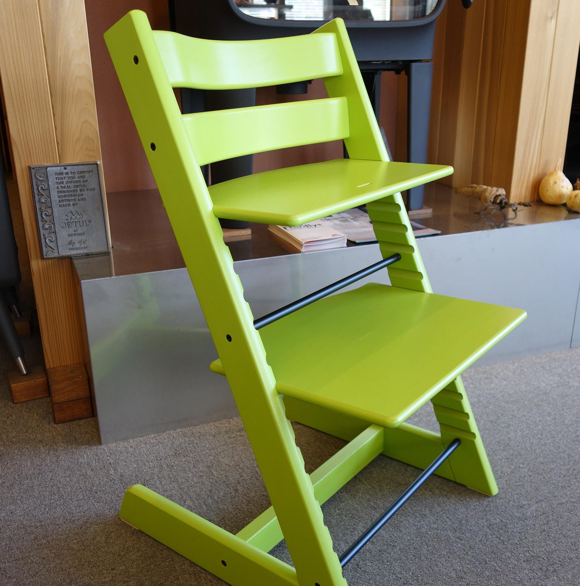 【たのメル便】ストッケ トリップトラップ　ハイチェア　黄緑 たのメル便】ストッケ トリップトラップ ハイチェア 黄緑